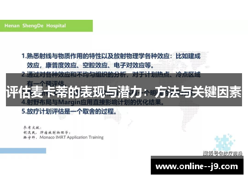 评估麦卡蒂的表现与潜力：方法与关键因素